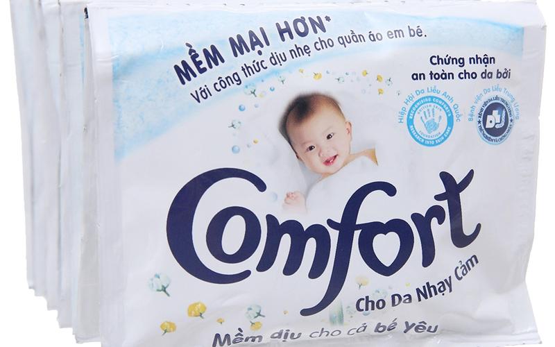 Nước xả Comfort đậm đặc cho da nhạy cảm mang đến một cảm giác êm ái