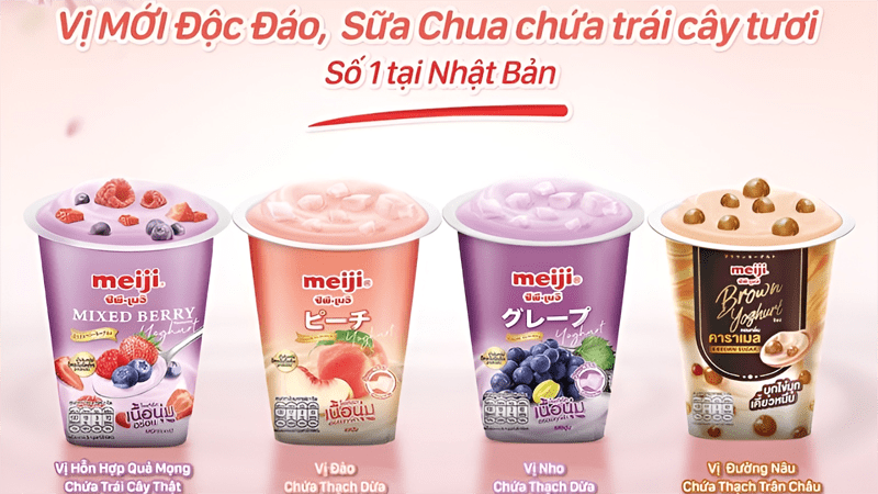 Sữa chua Meiji hỗ trợ sự phát triển cơ bắp và xương chắc khỏe cho bé