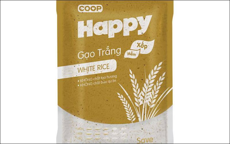 Gạo Co.op Happy được trồng từ các loại lúa chọn lọc