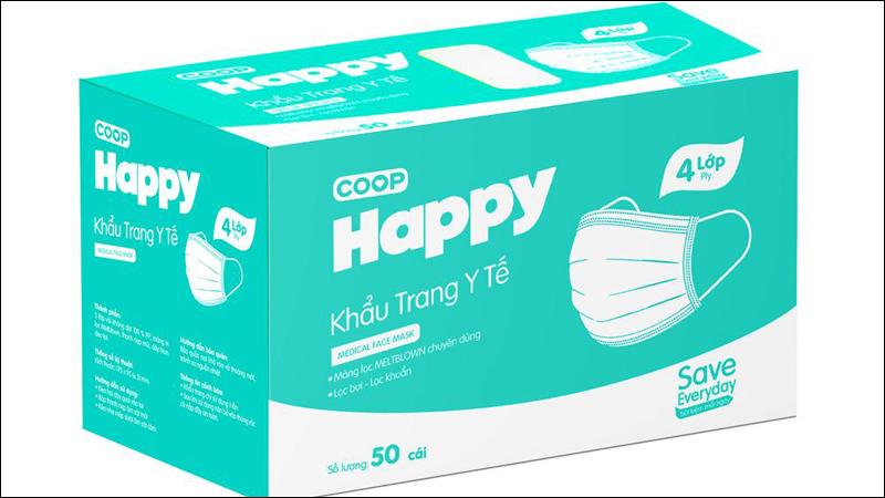 Khẩu trang Co.op Happy là một sản phẩm chất lượng cao, an toàn