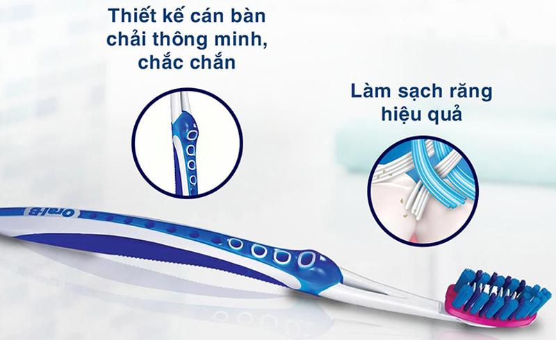 Bàn chải đánh răng Oral giúp dễ dàng loại bỏ mảng bám và vi khuẩn