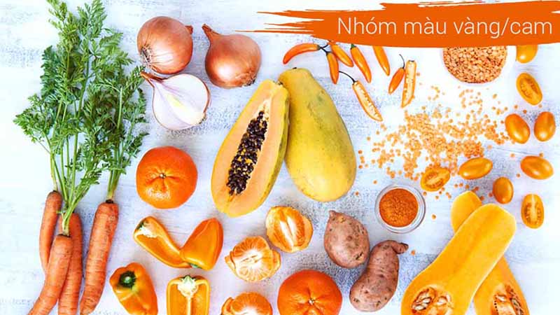Nhóm thực phẩm màu vàng và cam giảm nguy cơ mắc bệnh tim mạch, ung thư…
