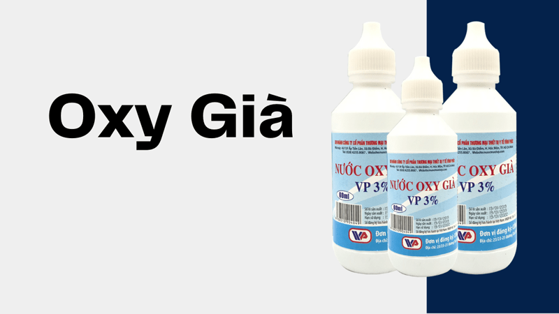 Sử dụng oxy già 3% giúp làm sạch thớt gỗ bị mốc