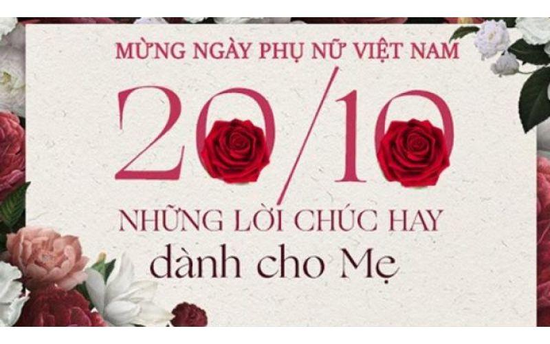 Những lời chúc hay và ý nghĩa dành cho mẹ ngày 20/10