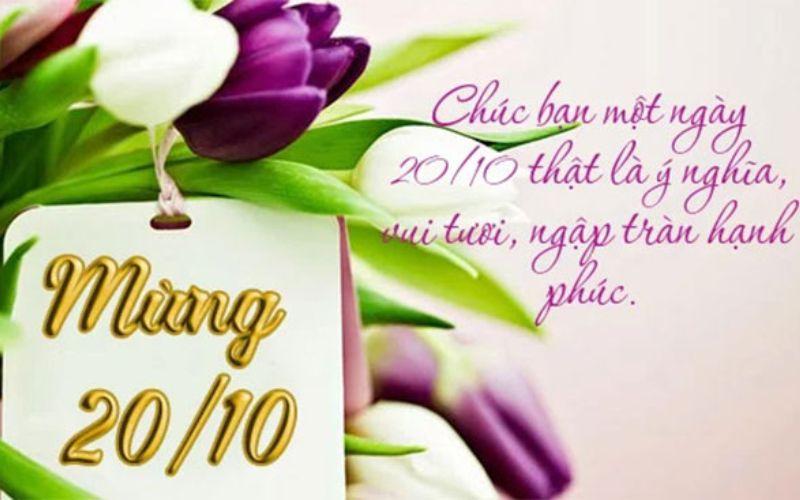 Lời chúc 20/10 ngắn gọn ý nghĩa bạn bè