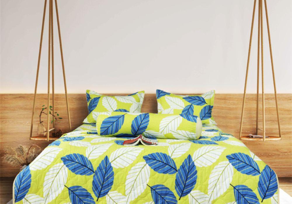 Bộ chăn ga gối đệm Hometex cotton hoa