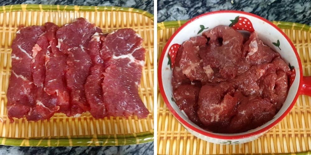 Sơ chế thịt bò