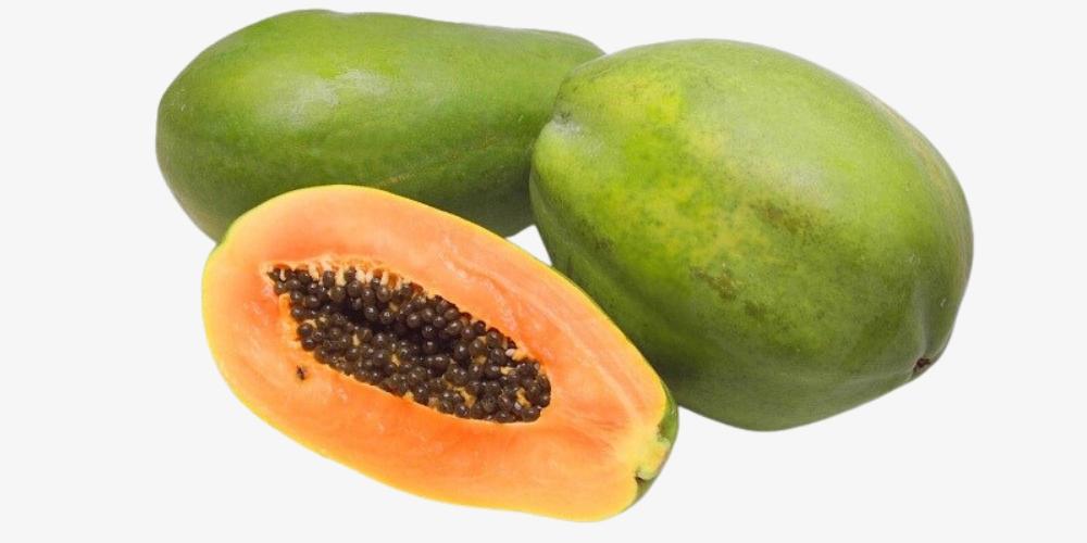 Đu đủ ngon có màu xanh non hoặc màu cam sáng