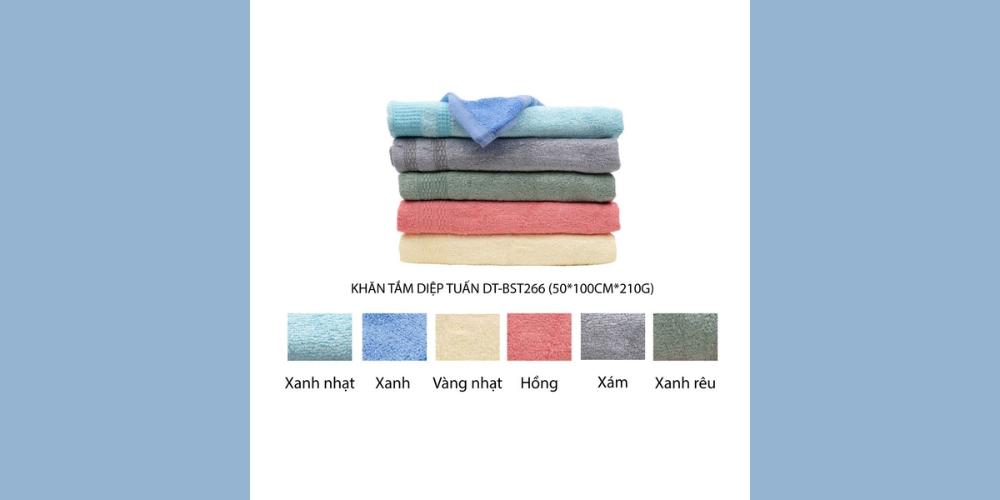 Khăn tắm bamboo BST 266 50x100cmx210g giá 99,000đ/cái tại Co.op Online