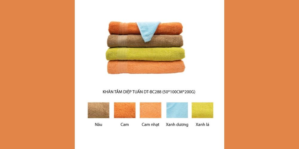 Khăn tắm cotton BC288 50x100cmx200g giá 89,000đ/ cái tại Co.op Online