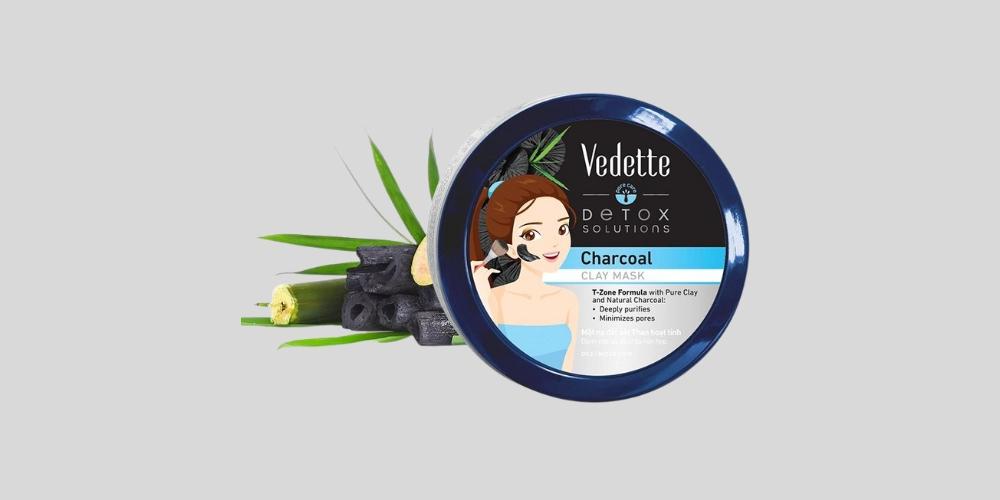 Mặt nạ đất sét Vedette than hoạt tính