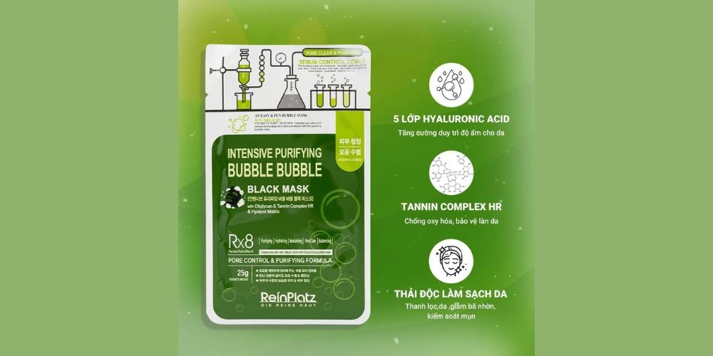 Mặt Nạ Reinplatz Intensive Purifying Bubble Bubble Mask