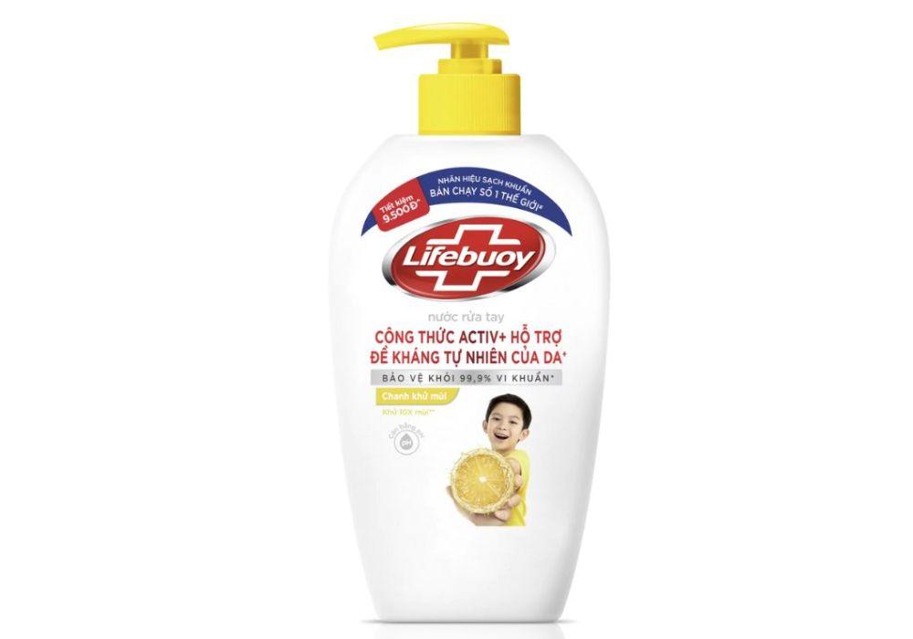Nước rửa tay Lifebuoy Vitamin chanh khử mùi