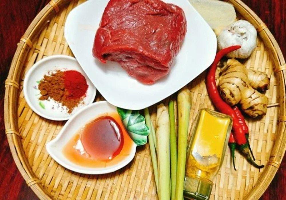 Chuẩn bị nguyên liệu nấu bò kho