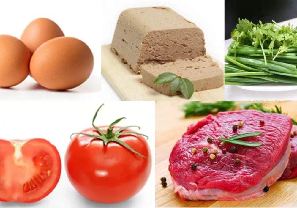 Nguyên liệu làm bò né ốp la