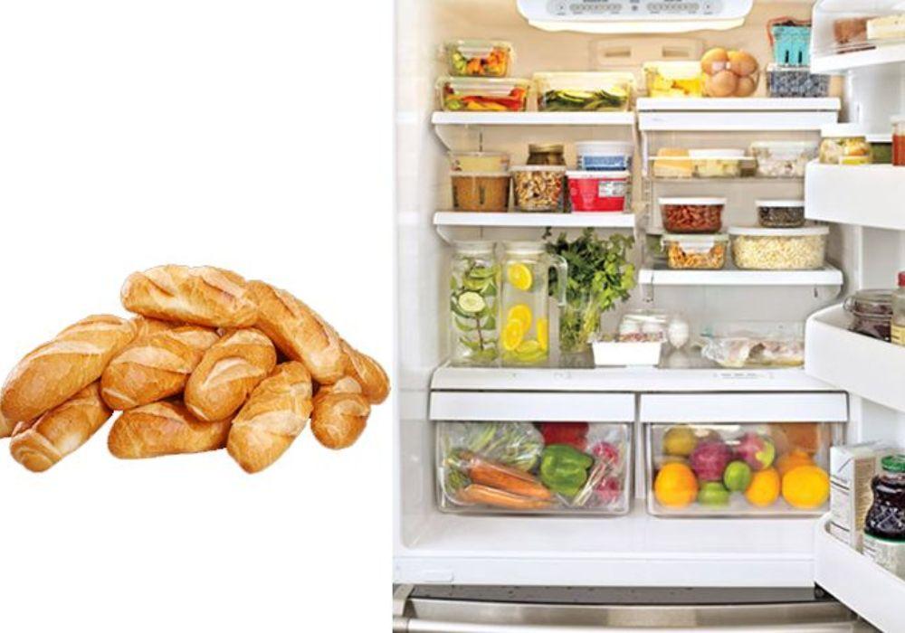Bánh mì có khả năng hút ẩm cao và có thể giúp tủ lạnh tránh bị ẩm mốc và khử mùi hôi
