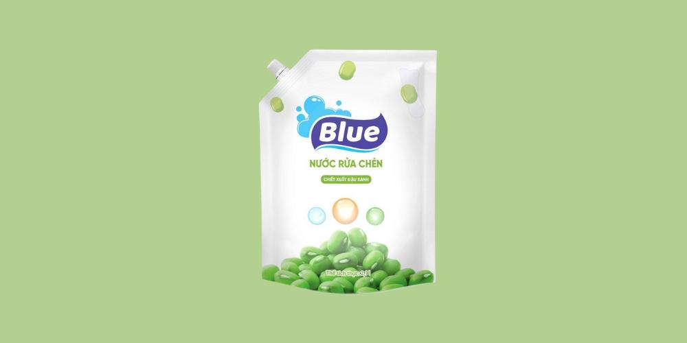 Nước rửa chén Blue chiết xuất đậu xanh