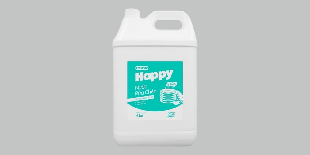 Nước rửa chén chanh sả Coop Happy