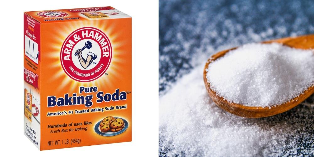 Bột baking soda và muối