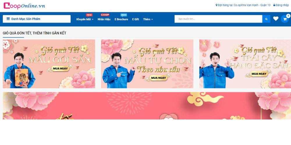 Đặt hàng qua website Co.op online