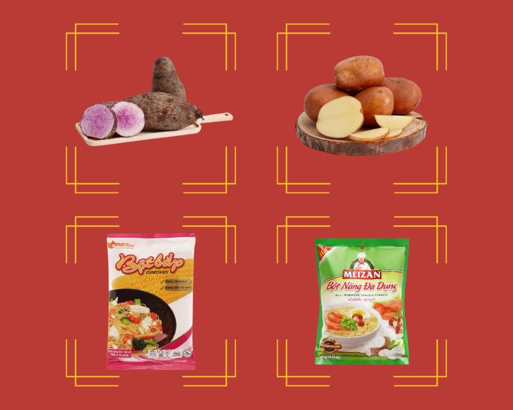Nguyên liệu làm món khoai cuộn khoai healthy