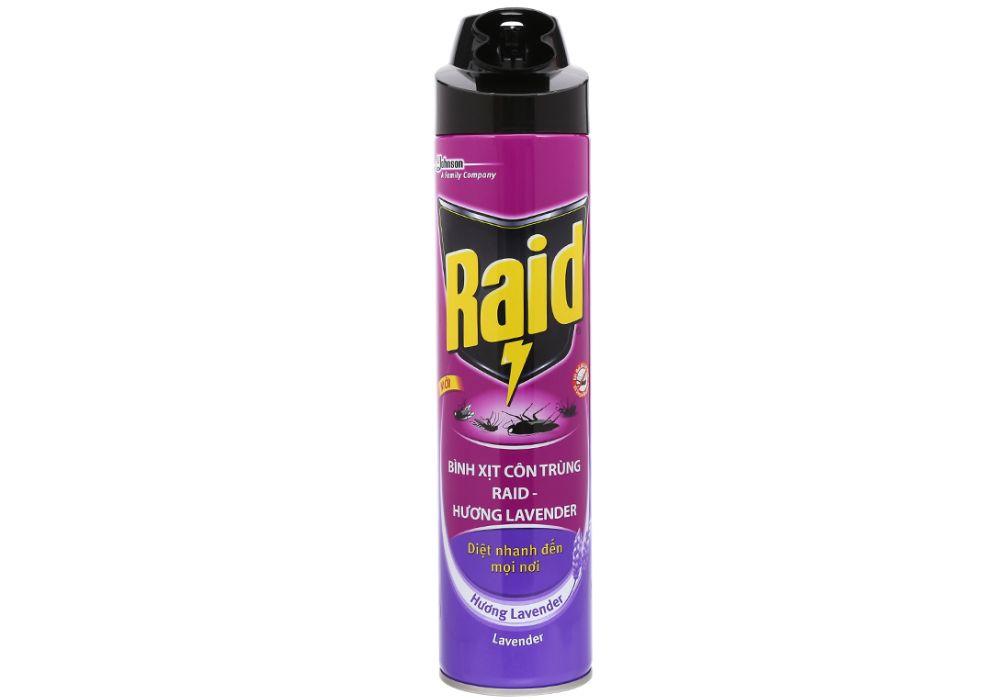 Bình xịt côn trùng Raid hương lavender