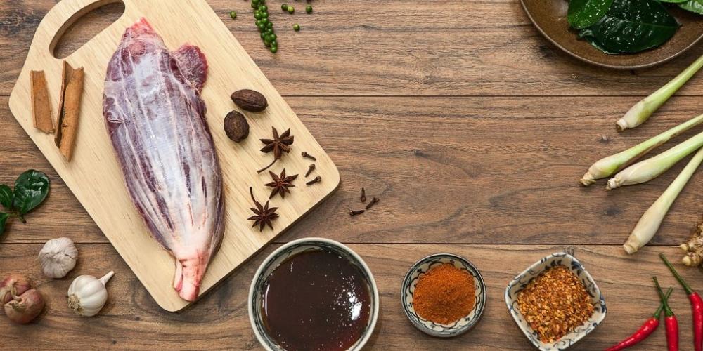Nguyên liệu làm bò kho mật mía