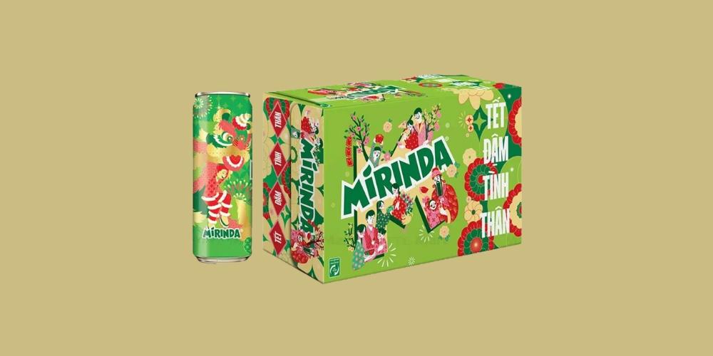 Nước giải khát Mirinda soda kem thùng 24 lon x 320ml