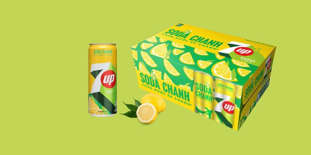 Nước giải khát 7Up soda chanh 24 x 320ml