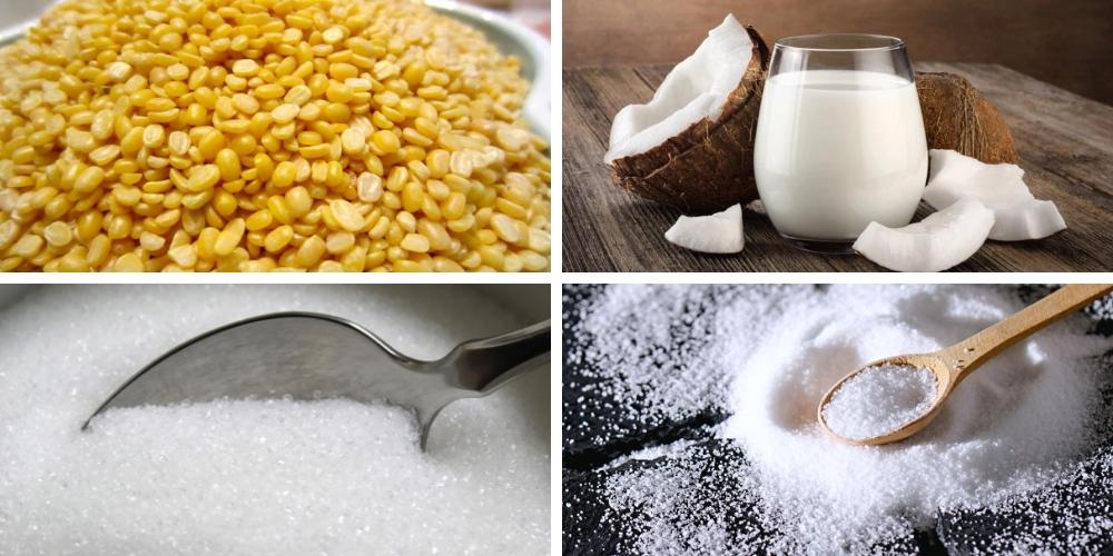 Nguyên liệu nấu chè kho miền Bắc