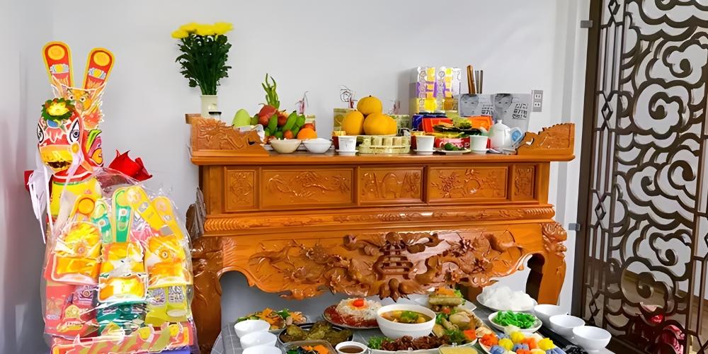 Mâm cúng ông Công ông Táo miền Bắc