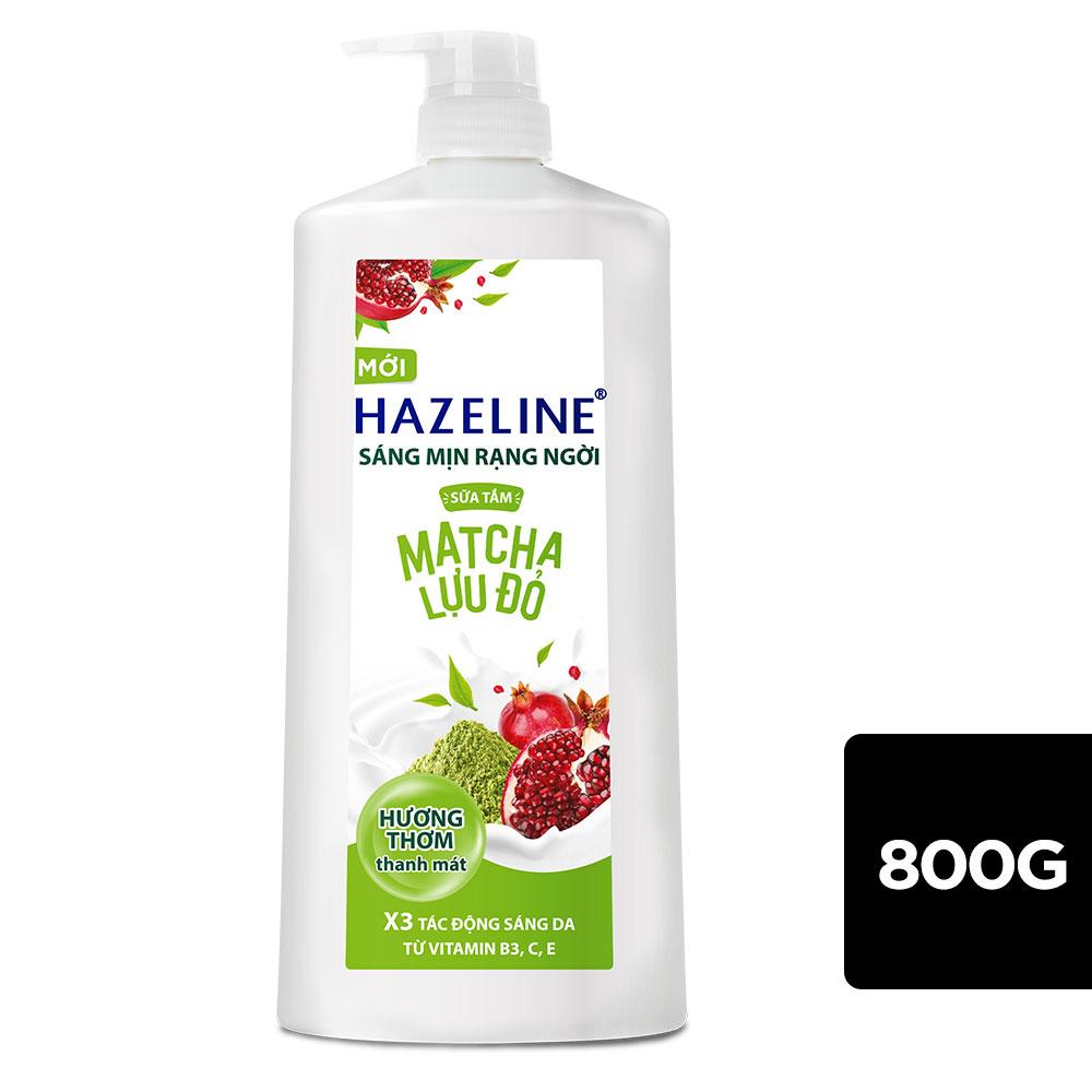 Sữa tắm Hazeline matcha lựu đỏ sáng mịn rạng ngời 800g | Đặt hàng Coop ...