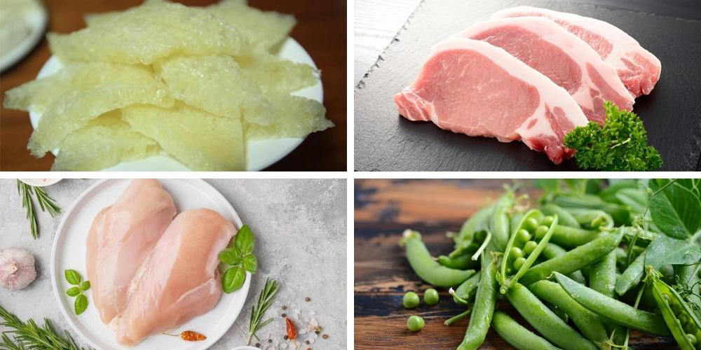 Nguyên liệu làm canh bóng thả ngày Tết