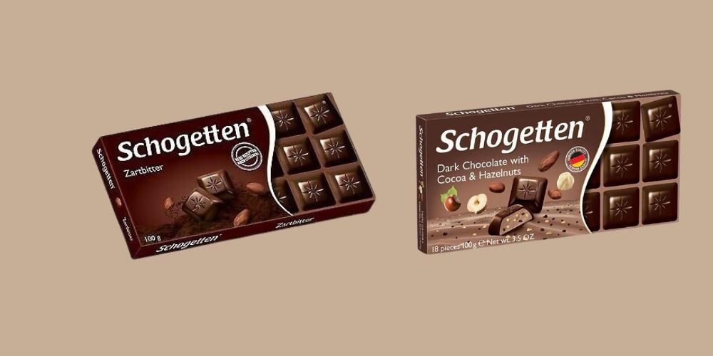Kẹo socola đắng Schogetten hạt phỉ và cacao