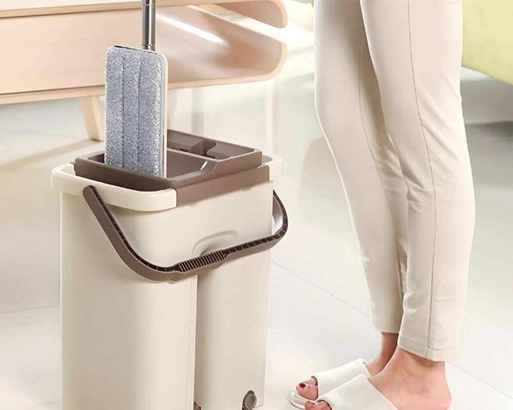 Cách sử dụng cây lau nhà 2 ngăn 