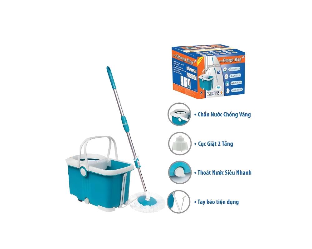 Bộ lau nhà 360 độ 4in1 Ombo