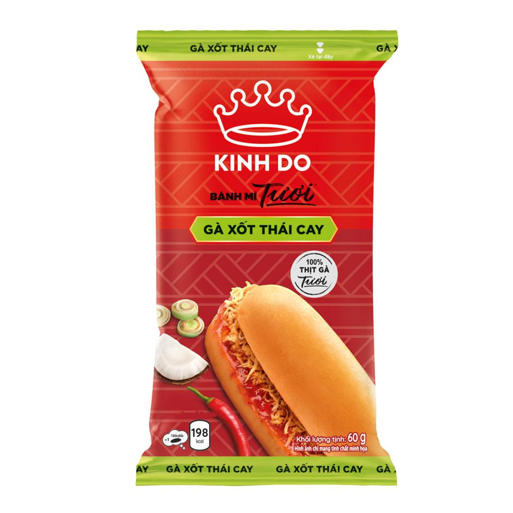 Bánh Mì Tươi Kinh Đô Gà Xốt Thái Cay 60g Đặt Hàng Coop Online