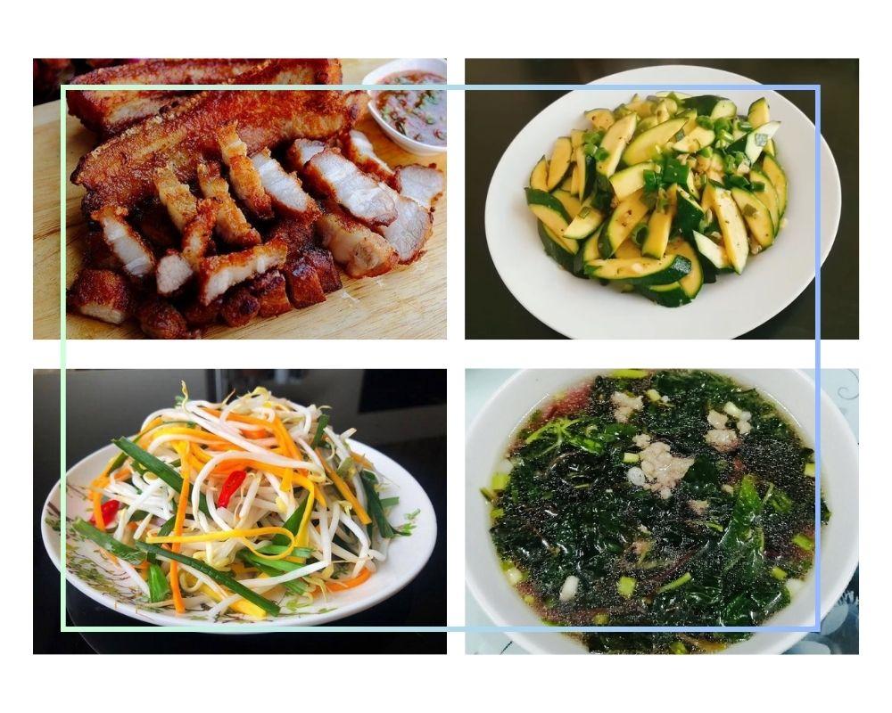 Đủ chất, thơm ngon với thực đơn 4 món 100k