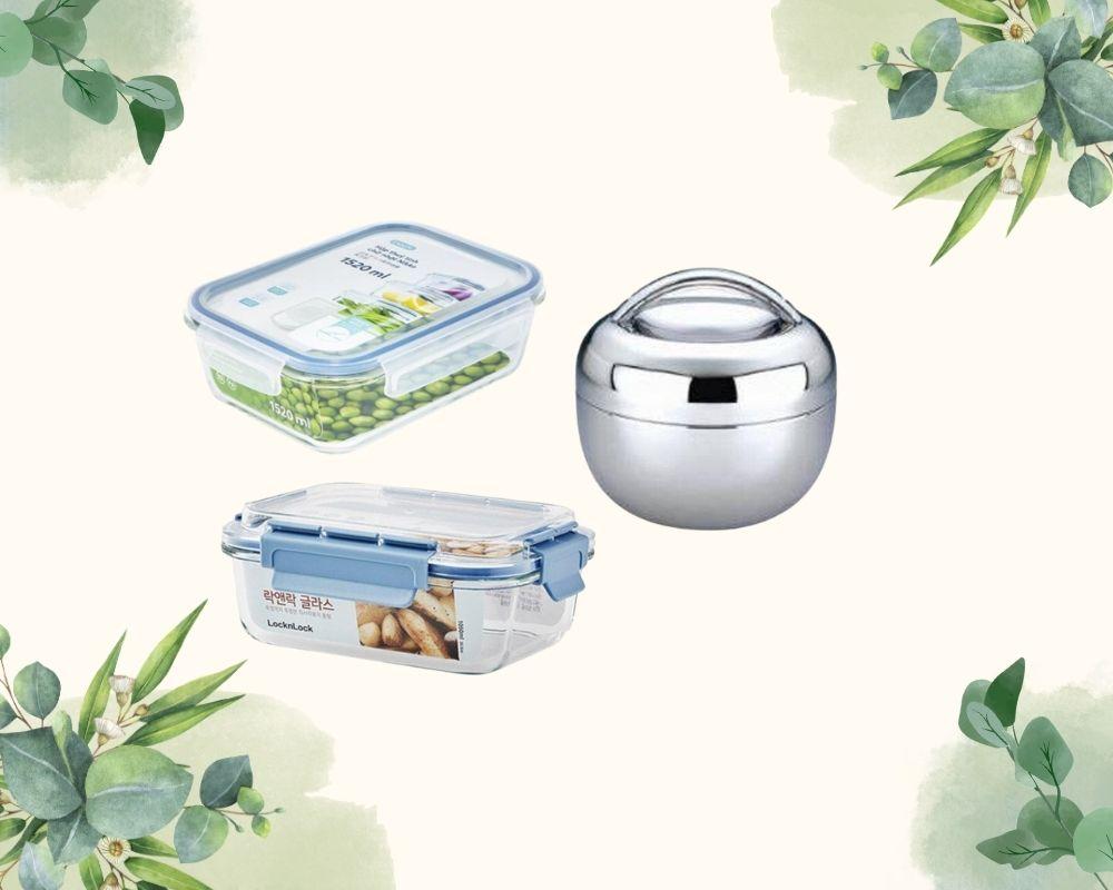Lựa chọn hộp cơm từ thủy tin, inox... cũng là cách sống xanh hiện nay