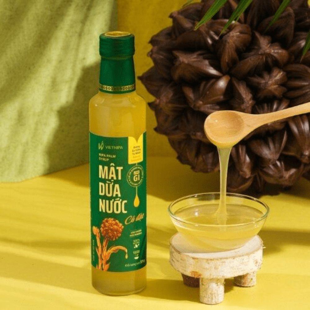 Mật dừa nước cung cấp năng lượng tức thì, bổ sung dưỡng chất, tạo ngọt thay đường hoặc mật ong