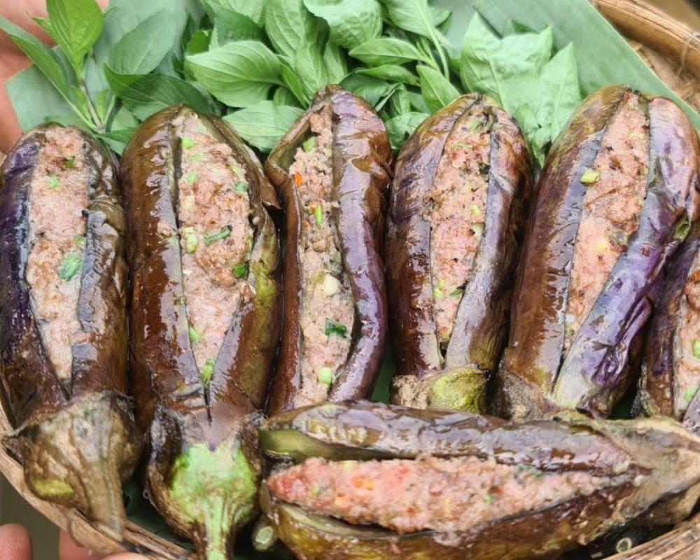 Cà tím hấp thịt