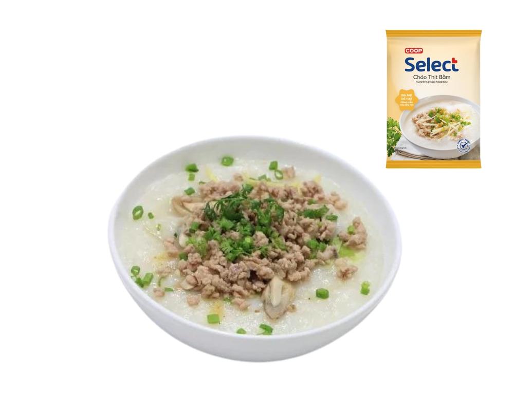 Ăn sáng nhanh với cháo thịt bằm Coop Select