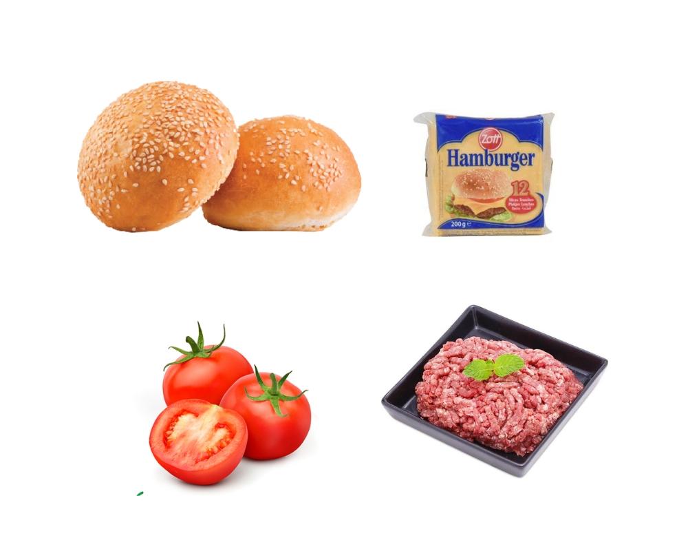 Nguyên liệu làm bánh hamburger