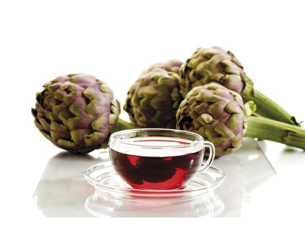 Uống trà Atiso thưởng thức cùng bánh Trung thu