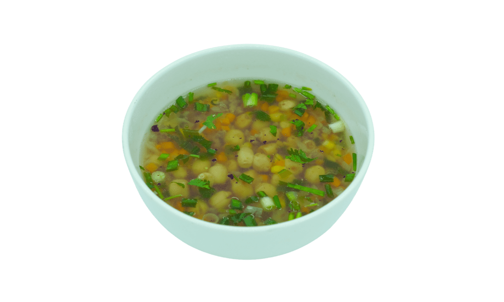 Canh rau củ thịt bò và hạt sen thanh mát