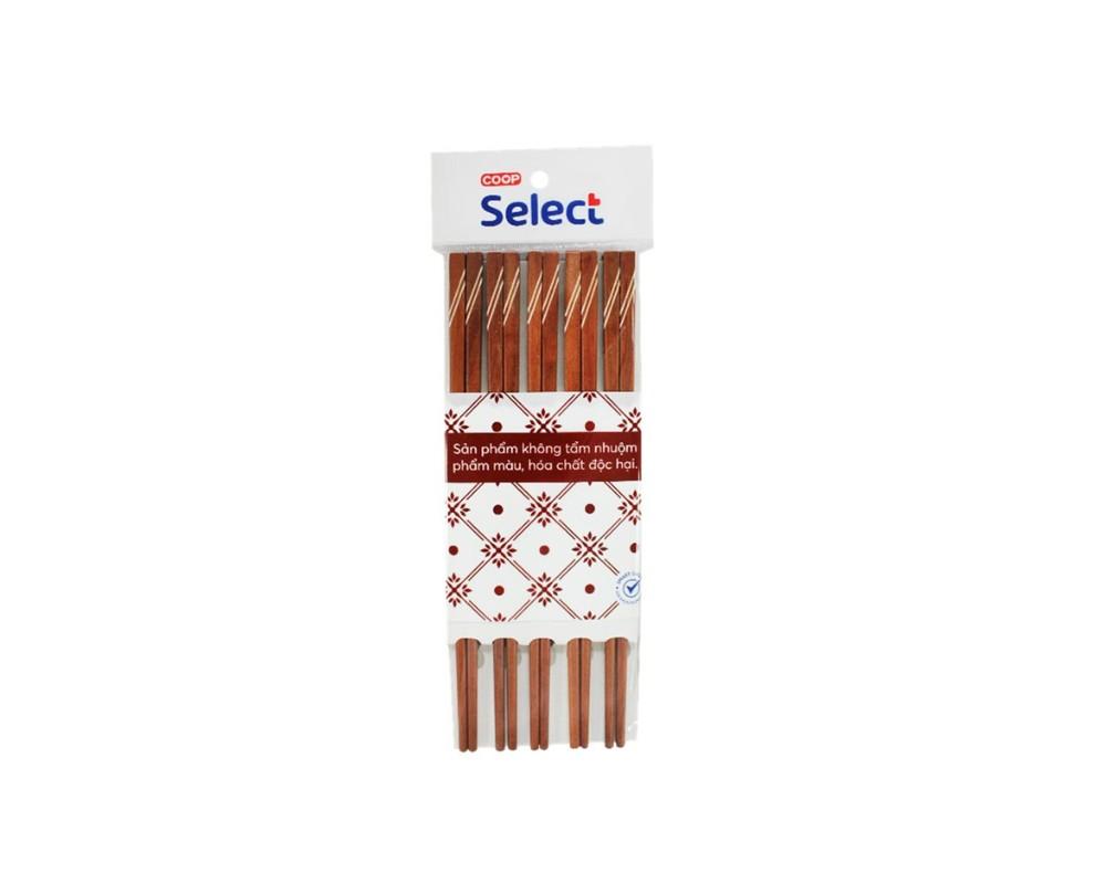 Đũa gỗ cao cấp Coop Select cẩm đô ghép