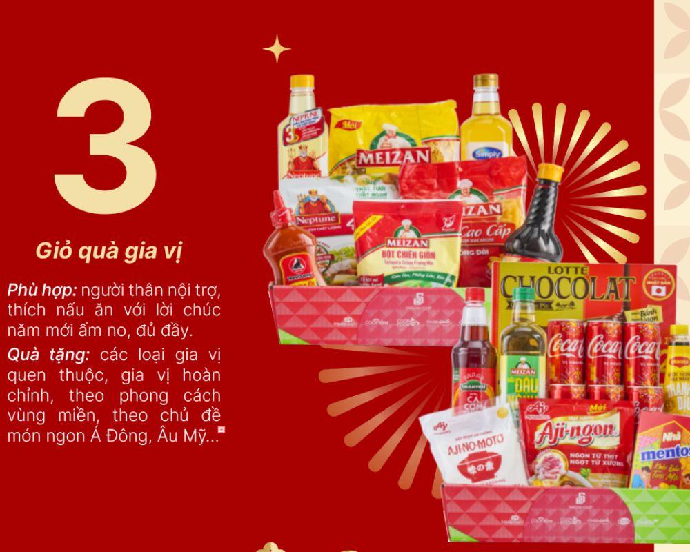 Giỏ quà gia vị ý nghĩa thiết thực