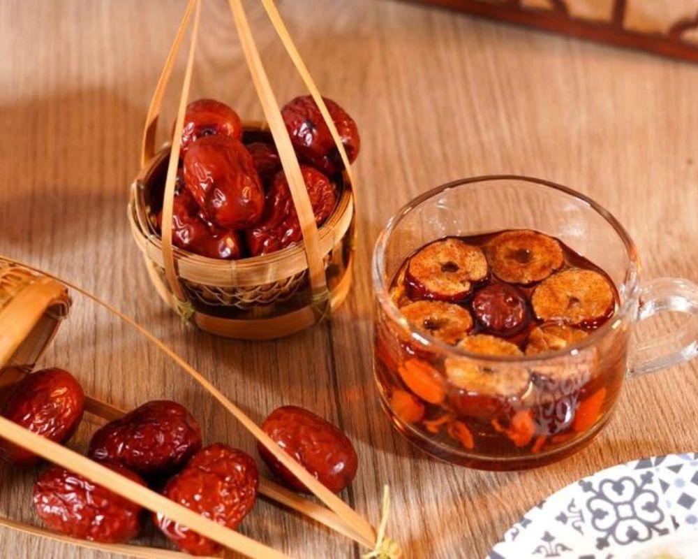 Trà gừng táo đỏ