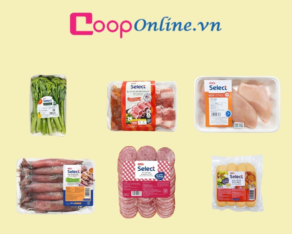 Mua nguyên liệu làm món ăn tại Co.op Online