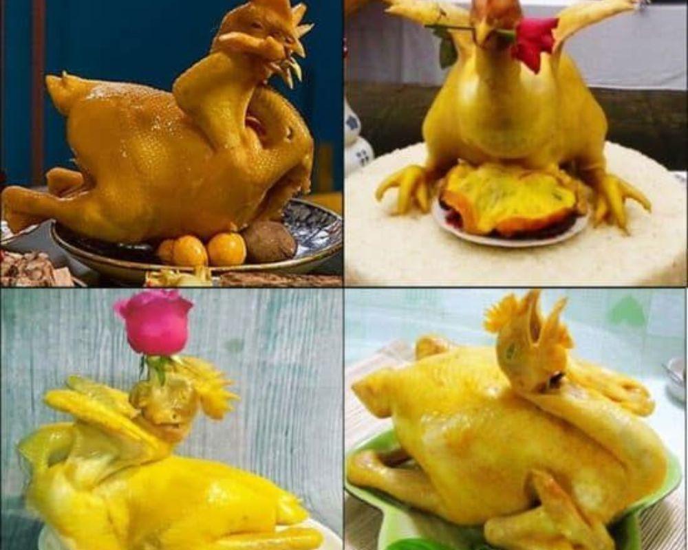 Các dáng gà cúng thường thấy